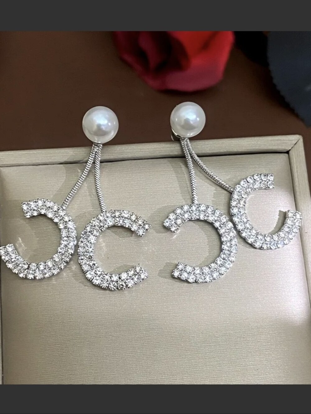 Designer Inspired Luxury Rhinestone Earrings